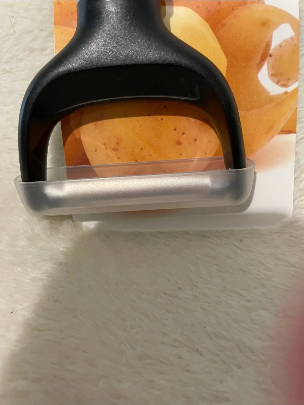 KitchenAid Cream and Black Y-Peeler with Blade Cover